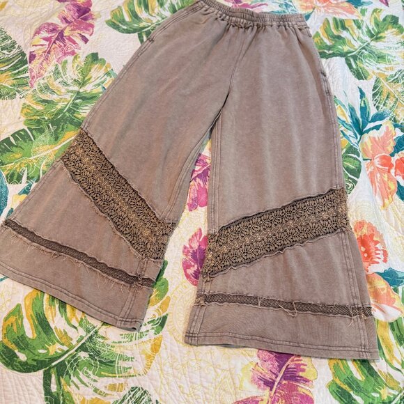 🆕Oli & Hali Mocha Relaxed Fit Pants – Elastic Waist Size Small - Picture 6 of 9